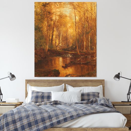 JERVIS McENTEE - Herfst in de Catskills - 1873 - Canvas Afdruk (Insitu (Slaapkamer))