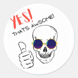 JES AWSOME RONDE STICKER