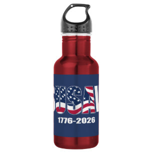 Jes USA vlag 1776-2026 Waterfles
