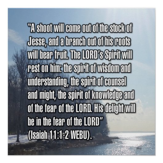 Jesaja 11:1-2 WEBU Perfect Poster (Voorkant)