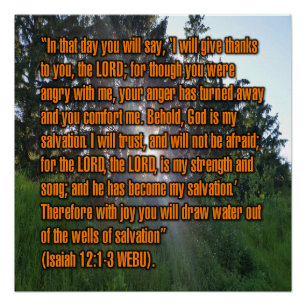 Jesaja 12:1-3 WEBU Perfect Poster