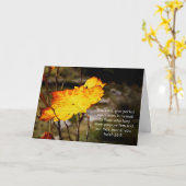 Jesaja 26:3 Aanmoediging van de Schrift Kaart (Gele Bloem)