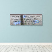 Jesaja 26 vergeet-me-nots canvas (Insitu (Houten vloer))