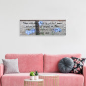 Jesaja 26 vergeet-me-nots canvas afdruk (Insitu (Woonkamer))