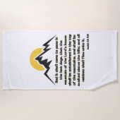 Jesaja 2:2 Bijbel Schrift Quote KJV Strandlaken (Voorkant)