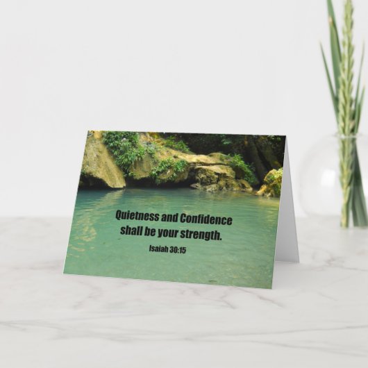 Jesaja 30:15 kaart (Voorkant)