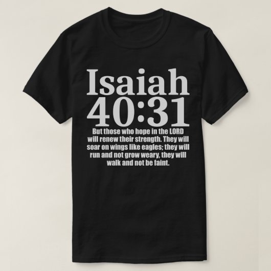 Jesaja 4031 1 t-shirt (Design voorkant)