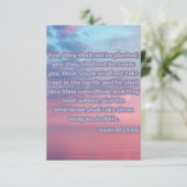 Jesaja 40:24 KJV Bijbel Schrift Pic Groet Kaart (Staand voorkant)