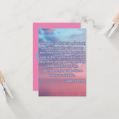 Jesaja 40:24 KJV Bijbel Schrift Pic Groet Kaart (Voorkant / Achterkant in situ)