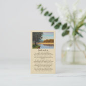 Jesaja 40:28-31 Sympathiekaart Visitekaartje (Staand voorkant)