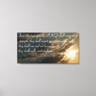 Jesaja 40:31 Bijbel vers canvas print
