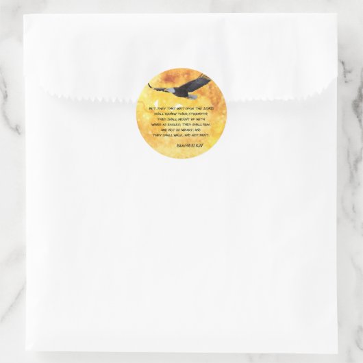 Jesaja 40:31 Christelijke Sticker (Tas)