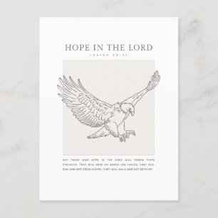 Jesaja 40:31 Hoop in de Heer Briefkaart