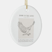 Jesaja 40:31 Hoop in de Heer Keramisch Ornament (Rechts)