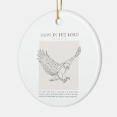 Jesaja 40:31 Hoop in de Heer Keramisch Ornament (Links)