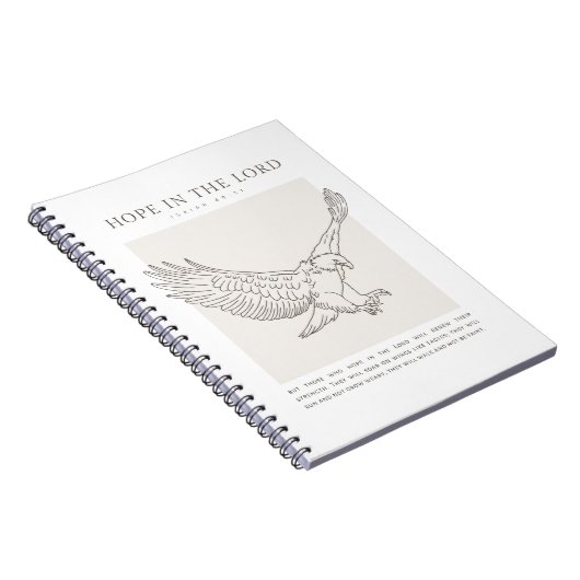 Jesaja 40:31 Hoop in de Heer Notitieboek (Rechterzijde)