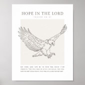 Jesaja 40:31 Hoop in de Heer Poster (Voorkant)