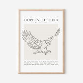 Jesaja 40:31 Hoop in de Heer Poster