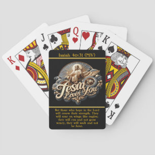 Jesaja 40:31 Kracht in beweging Pokerkaarten