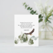 Jesaja 40:31 Mount up met vleugels zoals adelaars Briefkaart (Staand voorkant)