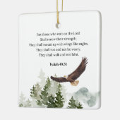 Jesaja 40:31 Mount up met vleugels zoals adelaars Keramisch Ornament (Links)