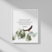 Jesaja 40:31 Mount up met vleugels zoals adelaars Poster