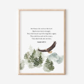 Jesaja 40:31 Mount up met vleugels zoals adelaars Poster