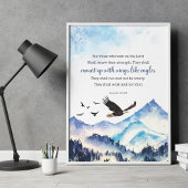 Jesaja 40:31 Mount up met vleugels zoals adelaars Poster