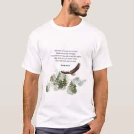 Jesaja 40:31 Mount up met vleugels zoals adelaars T-shirt