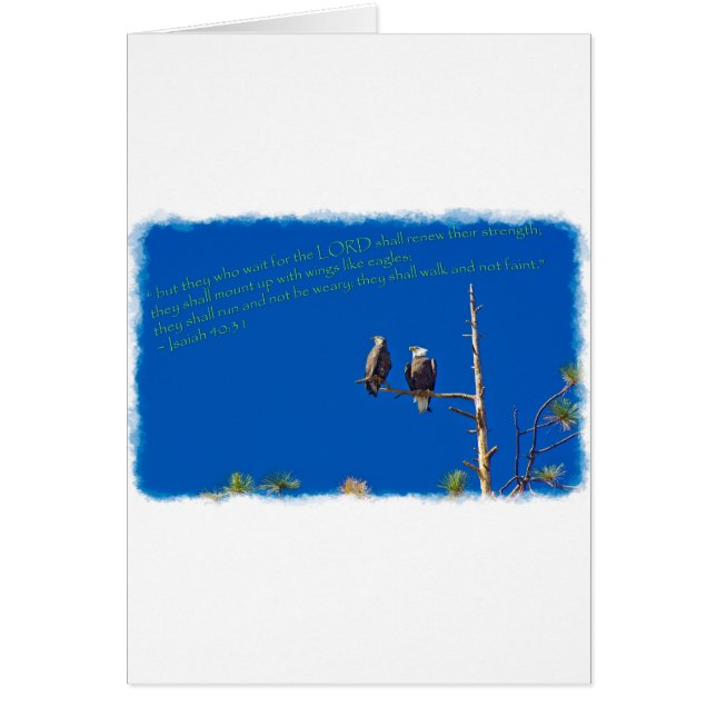 Jesaja 40:31 op wit (Voorkant)