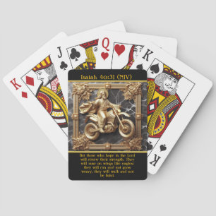 Jesaja 40:31 Rijd door uitdagingen AI-kunst Pokerkaarten