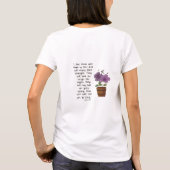 Jesaja 40:31 Schrift vers Hibiscus T-shirt (Achterkant)