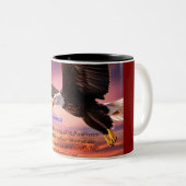 Jesaja 40:31 tweekleurige koffiemok (Voorkant rechts)