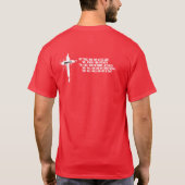 Jesaja 40:31 Volharding Bijbelvers T-shirt (Achterkant)