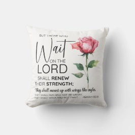 Jesaja 40:31 Zij die op de bloem wachten Kussen