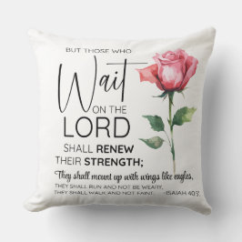 Jesaja 40:31 Zij die op de bloem wachten Kussen