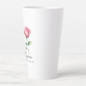 Jesaja 40:31 Zij die op de bloem wachten Latte Mok (Voorkant)