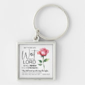 Jesaja 40:31 Zij die op de bloem wachten Sleutelhanger (Voorkant)