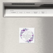 Jesaja 40:31 Zij die op de Heer Floral wachten Magneet (Insitu (Vaatwasser))