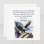 Jesaja 40:31 Zij die op de Heer wachten (Voorkant / Achterkant)