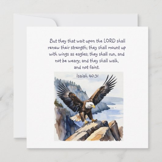 Jesaja 40:31 Zij die op de Heer wachten (Voorkant)