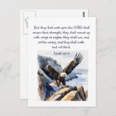 Jesaja 40:31 Zij die op de Heer wachten Briefkaart (Voorkant / Achterkant)