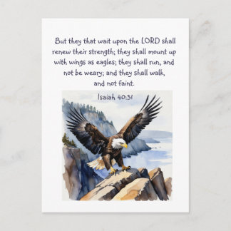 Jesaja 40:31 Zij die op de Heer wachten Briefkaart