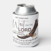 Jesaja 40:31 Zij die wachten op de Schrift van de  Blikjeskoeler (Blikje Voorkant)