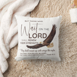 Jesaja 40:31 Zij die wachten op de Schrift van de  Kussen