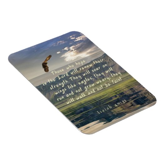 Jesaja 40:31 Zweven op vleugels als adelaars magne Magneet (Rechterzijde)