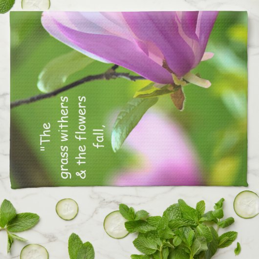 Jesaja 40:8 Keukenhanddoek (Gevouwen)