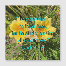 Jesaja 40:8 Magnetische Kaart