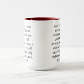 Jesaja 41:10 Aangepaste Schrift Two-Tone Koffie Mo Mok (Midden)