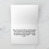 Jesaja 41:10 Aanmoediging Kaart (Binnen)